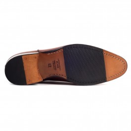 Chaussures business Bottines en cuir brun_semelle