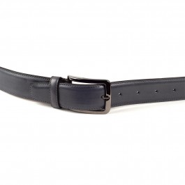 ceinture cuire lisse gris moyen_BOUCLE-1